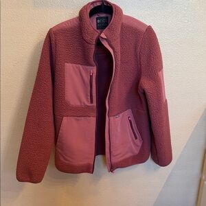 Figs Mauve Fleece Jacket